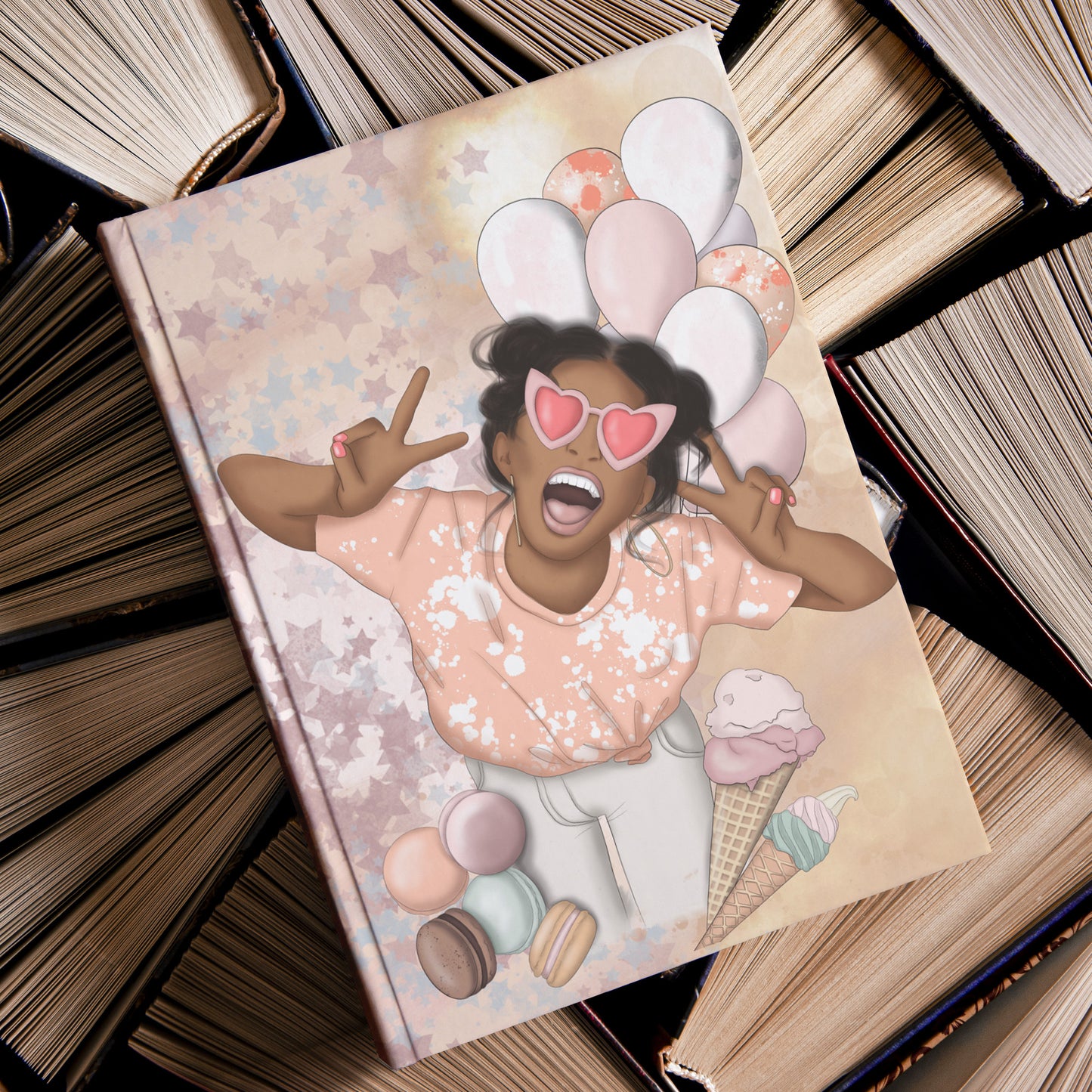 Groovy Vibes Hardcover Journal