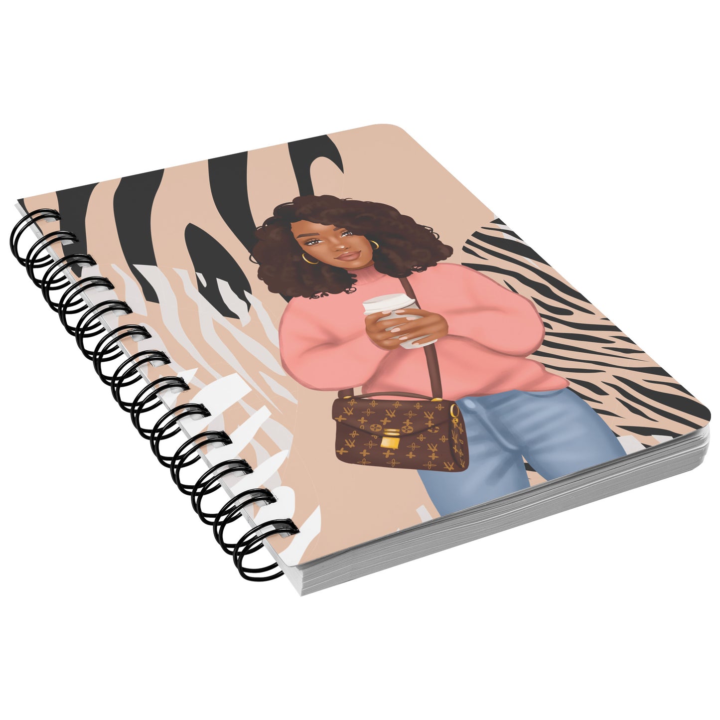 Zebra Print Spiral Notebook