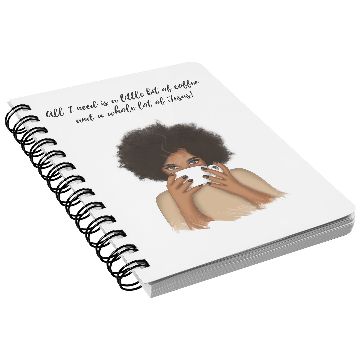 Coffee and Jesus Spiral Notebook