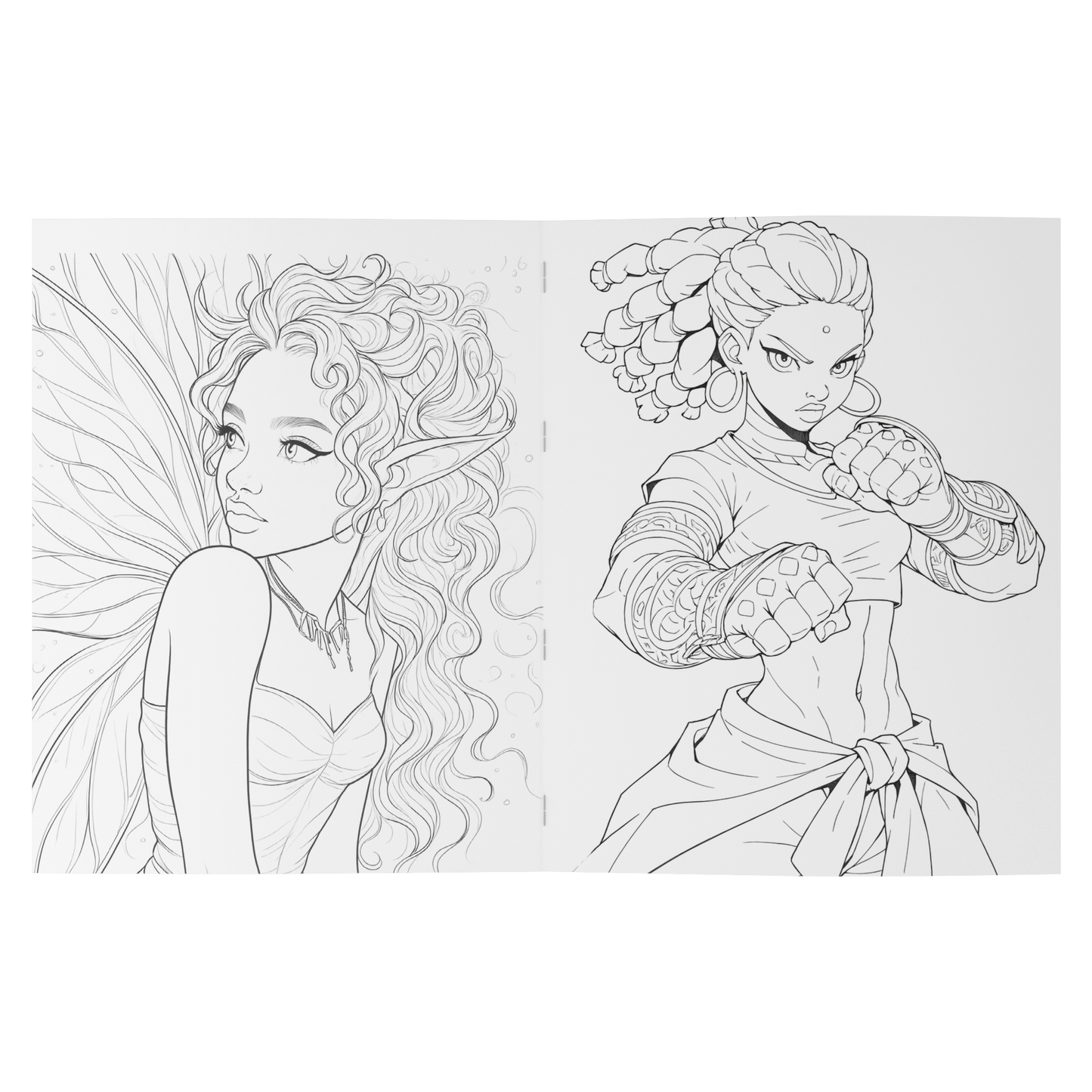 Fantasy_Adult_Coloring_Book__28_Pages_Open_Pages_Flat_Mockup.png