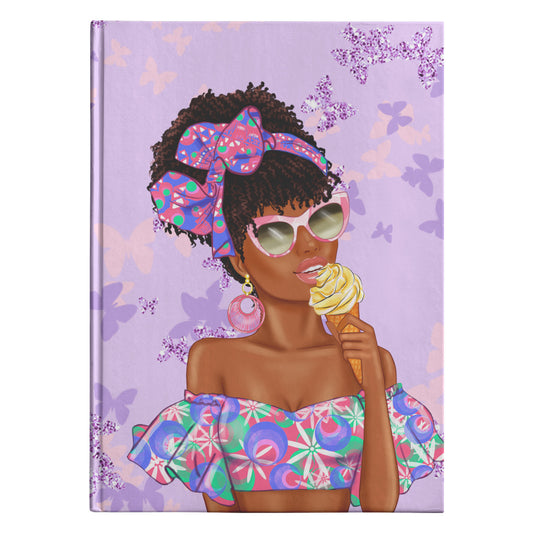 Ice Cream and Butterflies Hardcover Journal