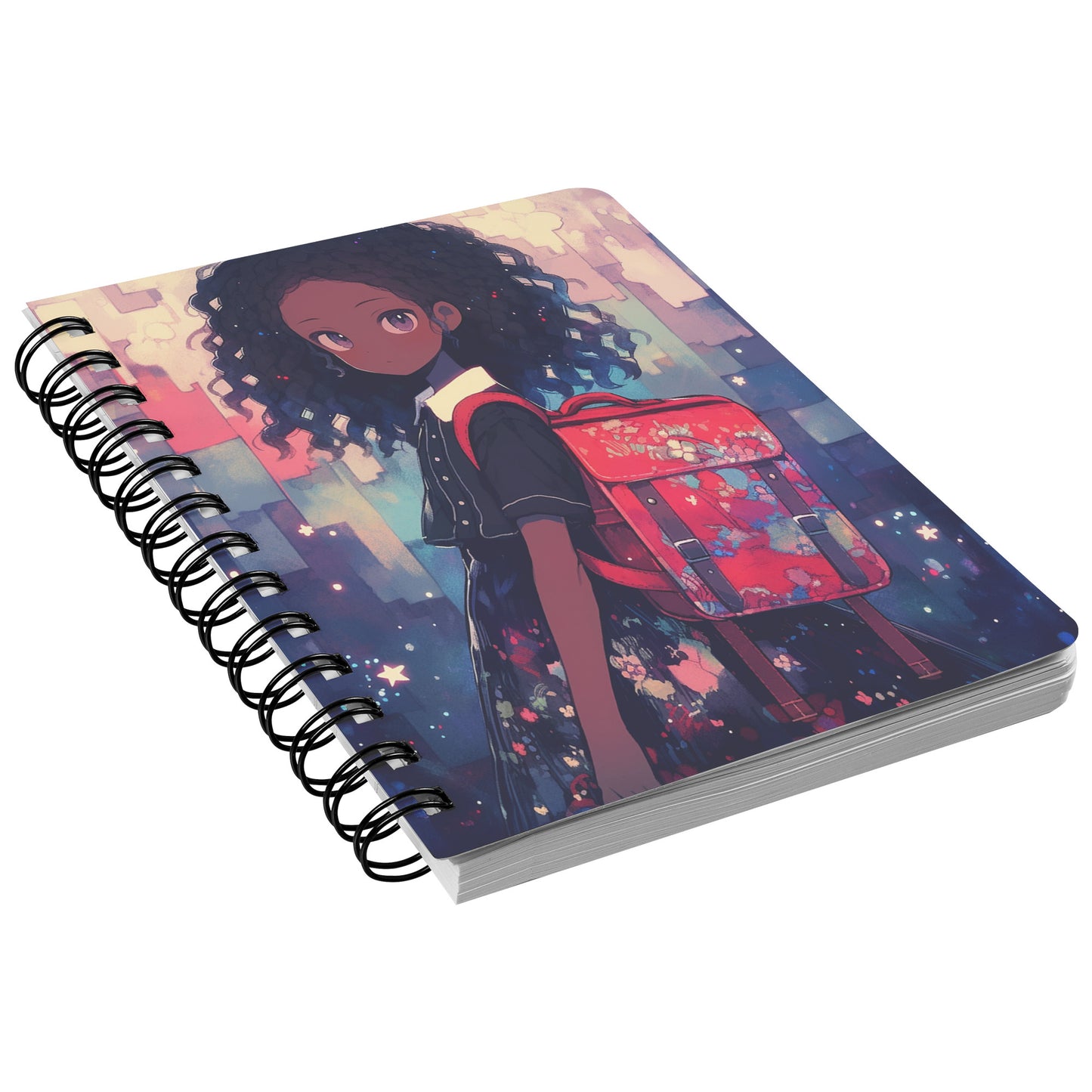 Anime School Girl I Spiral Notebook