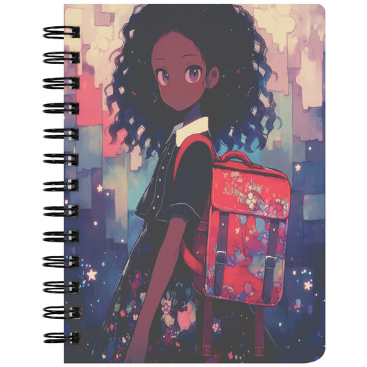 Anime School Girl I Spiral Notebook