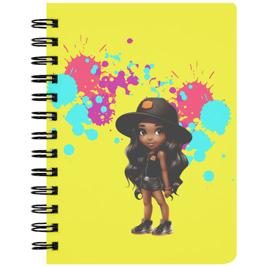 Long Hair Don't Care Spiral Notebook