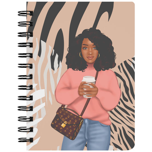 Zebra Print Spiral Notebook