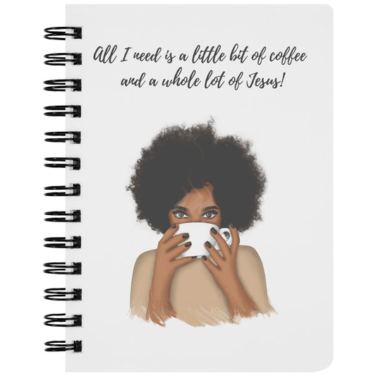 Coffee and Jesus Spiral Notebook