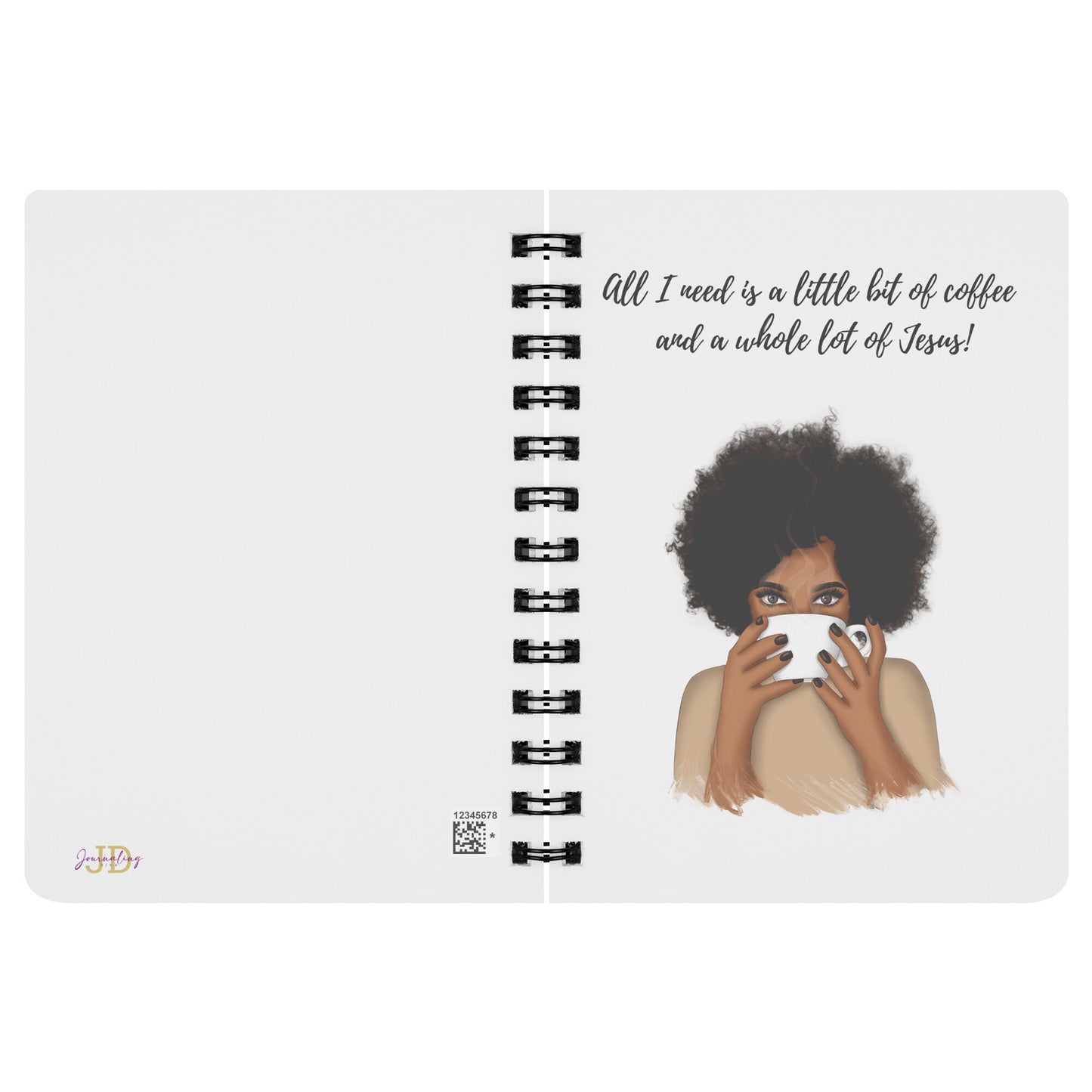 Coffee and Jesus Spiral Notebook