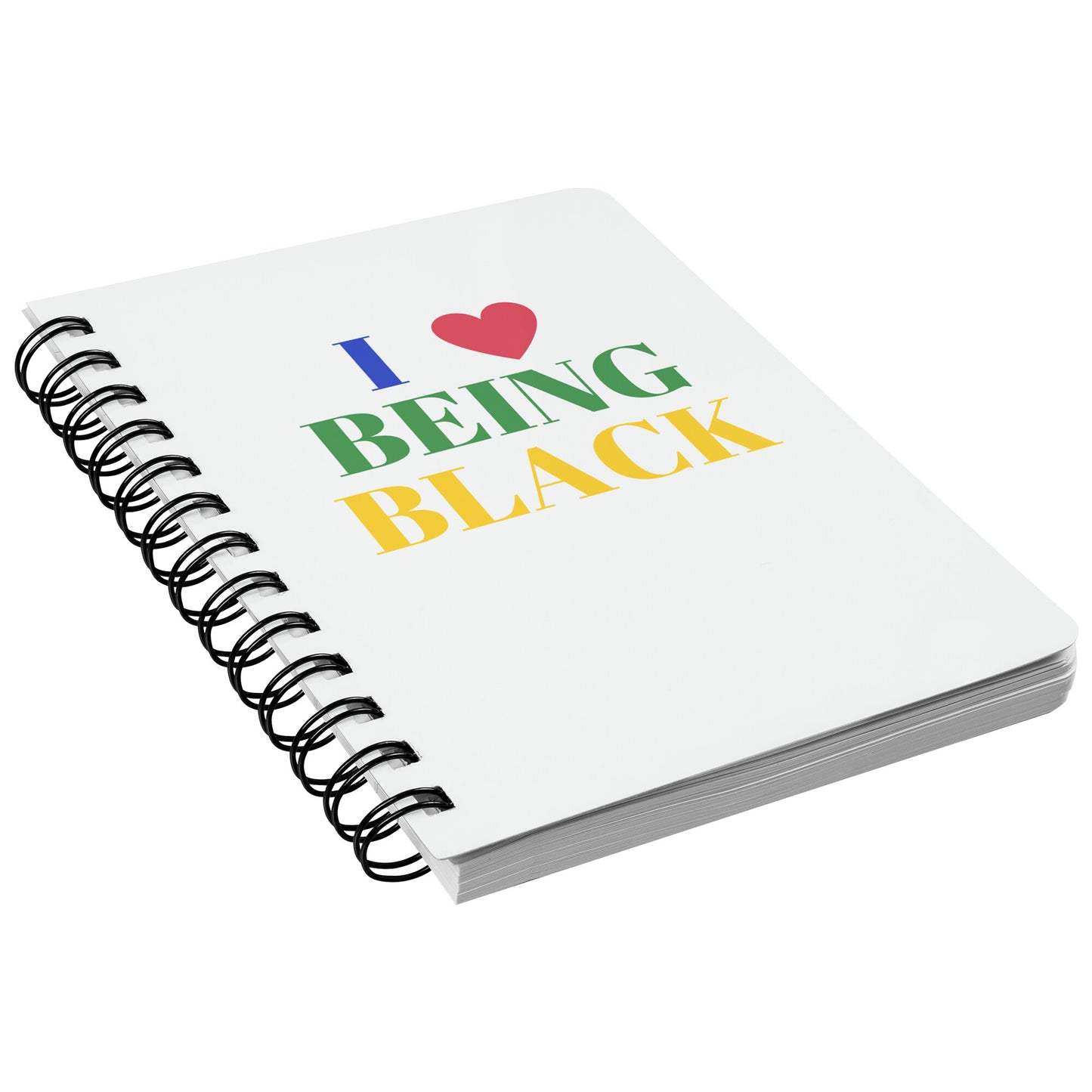 I Love Being Black Spiral Notebook