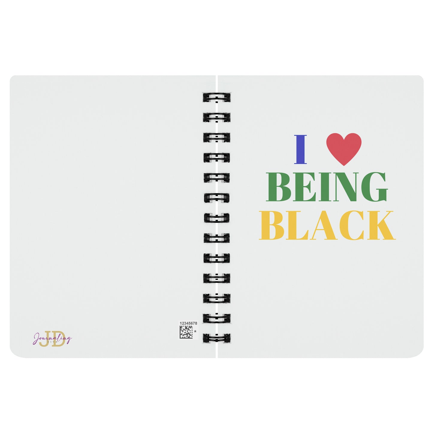 I Love Being Black Spiral Notebook